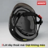 Mũ bảo hiểm nửa đầu Masontex 601 - Tròng kính trắng gập chống bụi, vỏ ABS nhẹ bền, giá ưu đãi 332.000đ 6