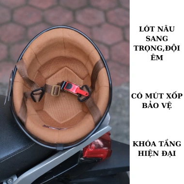 Mũ bảo hiểm nửa đầu Napoli Gangter N120 - Cực ngầu, độc lạ, giảm còn 350.000₫ 2