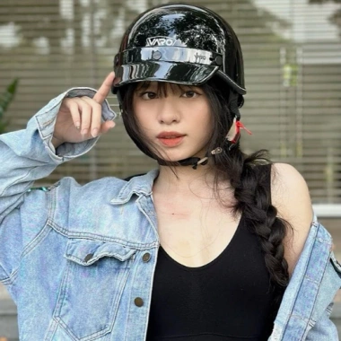Mũ Bảo Hiểm Nửa Đầu Police Cổ Điển Vintage Harley Moto - Giá Ưu Đãi 259k