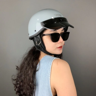 Mũ Bảo Hiểm Nửa Đầu Police Cổ Điển Vintage Harley Moto - Giá Ưu Đãi 259k