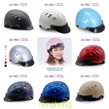 Mũ bảo hiểm nửa đầu Protec Rosa trơn 1 màu - Nhẹ, thoáng, giá chỉ 272.000 VNĐ