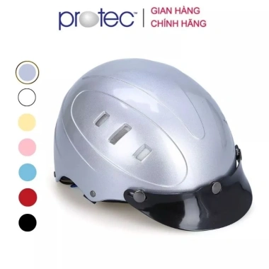 Mũ bảo hiểm nửa đầu Protec Rosa trơn 1 màu - Nhẹ, thoáng, giá chỉ 272.000 VNĐ