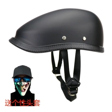 Mũ bảo hiểm nửa đầu retro Nhật Bản cho nam nữ - carbon, beret, xe tay ga, Harley, giảm 17% 4