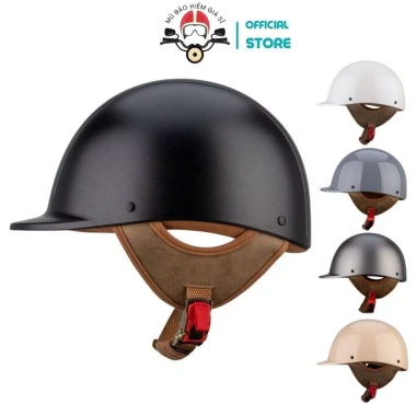 Mũ Bảo Hiểm Nửa Đầu Royal M88 Lưỡi Trai Liền Khối Kiểu Cá Heo Thời Trang Nam Nữ 280k