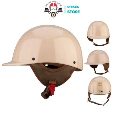 Mũ Bảo Hiểm Nửa Đầu Royal M88 Lưỡi Trai Liền Khối Kiểu Cá Heo Thời Trang Nam Nữ 280k