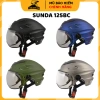 Mũ bảo hiểm nửa đầu Sunda 125 thể thao – kính chắn gió, lót tháo rời, bảo hành 12 tháng, 480.000₫