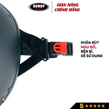 Mũ bảo hiểm nửa đầu SUNDY Freesize (55-59cm) đa họa tiết cá tính kèm kính UV - 99.000₫