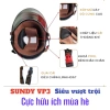 Mũ bảo hiểm nửa đầu SUNDY VP3 Kính màu đi trời nắng, Kính dài che hết mặt - Hàng cao cấp, giá ưu đãi 175k 3