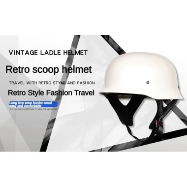 Mũ bảo hiểm nửa đầu xe máy Retro thiết kế cổ điển nhẹ nhẹ, giảm giá 17 phần trăm chỉ 681.912₫ 2