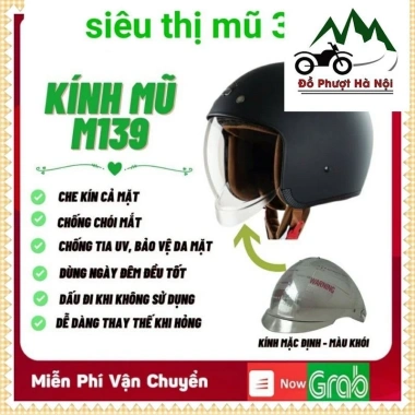 Mũ Bảo Hiểm Royal M139 Kính Âm 3/4 Đầu - Phượt An Toàn, Giá Hủy Diệt 513.252 VND 2