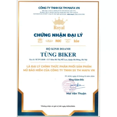 Mũ Bảo Hiểm Royal M139 Kính Âm Full Tem Siêu Đẹp - BH 12 Tháng, Găng CN + Túi Đựng, Tem Cờ 9