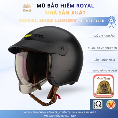 Mũ Bảo Hiểm Royal M139 Kính Dài Lưỡi Trai Chống Nắng 3/4 Nam Nữ - 579.000₫ 4