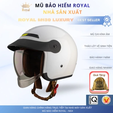 Mũ Bảo Hiểm Royal M139 Kính Dài Lưỡi Trai Chống Nắng 3/4 Nam Nữ - 579.000₫ 5