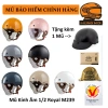 Mũ bảo hiểm Royal M239 kính âm nửa đầu, cỡ M-L-XL tặng mũ ko kính, giảm còn 530.000₫