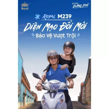 Mũ bảo hiểm Royal M239 kính âm nửa đầu, cỡ M-L-XL tặng mũ ko kính, giảm còn 530.000₫ 5
