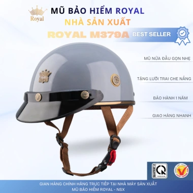 Mũ Bảo Hiểm Royal M379A Gọn Nhẹ - Phong Cách Trẻ Trung Năng Động Cho Nam Nữ