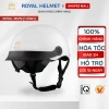 Mũ Bảo Hiểm Royal M579 Kính Âm Râm Đen Nửa Đầu và Lưỡi Trai Tiện Lợi 300k