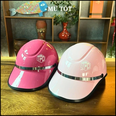 Mũ bảo hiểm thời trang hai lớp đai lốc có tai nam nữ - Bảo hành 12 tháng - 94.900₫