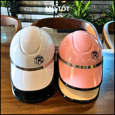 Mũ bảo hiểm thời trang hai lớp đai lốc có tai nam nữ - Bảo hành 12 tháng - 94.900₫