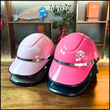 Mũ bảo hiểm thời trang hai lớp đai lốc có tai nam nữ - Bảo hành 12 tháng - 94.900₫