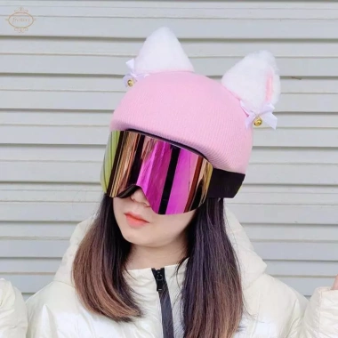 Mũ Bảo Hiểm Trượt Tuyết Ngộ Nghĩnh Dệt Kim Co Giãn Chống Gió - Phụ Kiện Outdoor - Giá Ưu Đãi 198.720 VNĐ