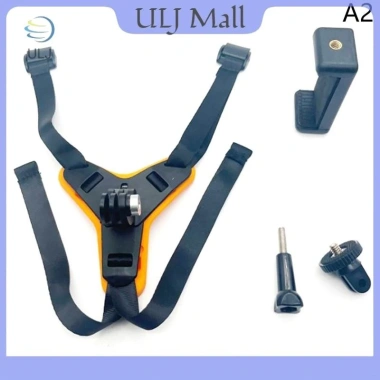 Mũ bảo hiểm ULJ, đai cằm kẹp điện thoại, hỗ trợ máy ảnh thể thao 5-6-7, giá đỡ mặt