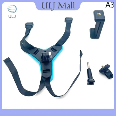 Mũ bảo hiểm ULJ, đai cằm kẹp điện thoại, hỗ trợ máy ảnh thể thao 5-6-7, giá đỡ mặt