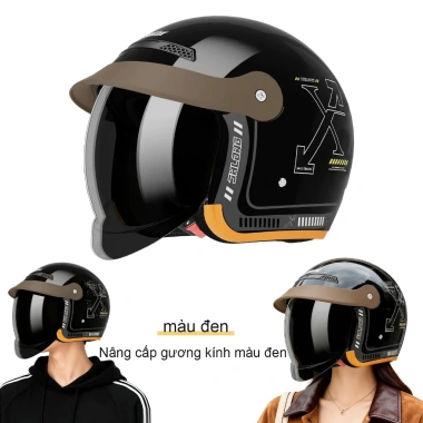Mũ bảo hiểm unisex ga & xe máy, kính PC 3C, vỏ ABS thoáng khí, chống trầy xước - 297.000₫ 3