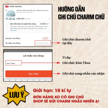 Mũ bảo hiểm VARO Cá Heo – Chuẩn Quatest, siêu nhẹ, 54‑59cm, tặng charm chữ & tai gấu