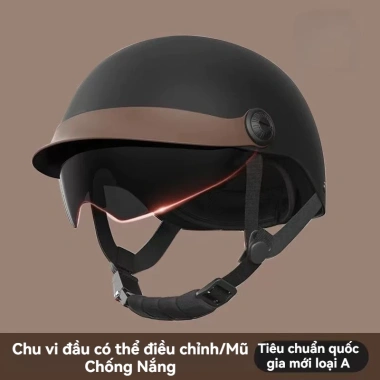 Mũ Bảo Hiểm Xe Điện 3C Nửa Mũ Nhẹ Chống Nắng Mùa Hè - Giá Ưu Đãi 359k 5