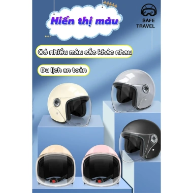 Mũ Bảo Hiểm Xe Máy Nam Nữ Pin Nửa Mũ 4 Mùa Đa Năng Chống Nắng Hel Giá 146.500₫ 9 Mũ Bảo Hiểm Xe Máy Nam Nữ Pin Nửa Mũ 4 Mùa Đa Năng Chống Nắng Hel Giá 146.500₫ 9