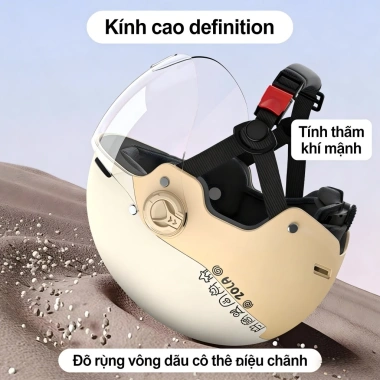 Mũ bảo hiểm xe tay ga Masontex, kính chắn gió tích hợp, phù hợp mọi mùa 284.999₫ 4
