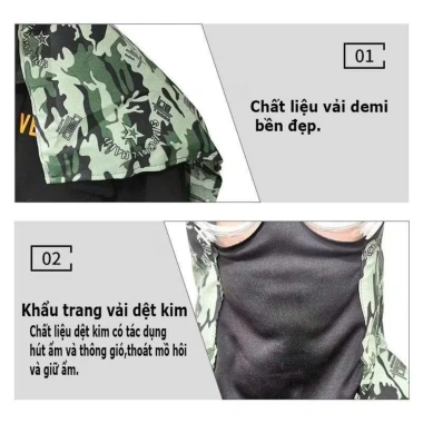 Mũ bảo hộ lao động kèm khẩu trang chống nắng, bụi, kính bảo vệ - giá 60.000₫ 3