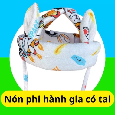 Mũ bảo vệ đầu bé vải đũi xốp cao cấp, nón bảo hiểm an toàn cho bé tập ngồi, bò, đi 3 Mũ bảo vệ đầu bé vải đũi xốp cao cấp, nón bảo hiểm an toàn cho bé tập ngồi, bò, đi 3