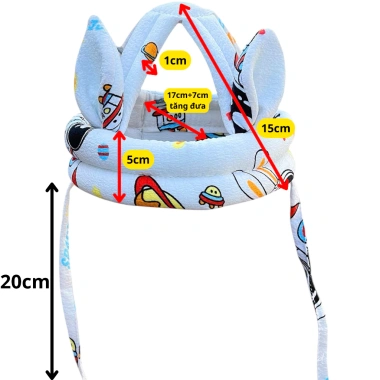 Mũ bảo vệ đầu cao cấp cho bé tập bò, tập đi - ngăn va đập, an toàn, giá 48.300₫ 6 Mũ bảo vệ đầu cao cấp cho bé tập bò, tập đi - ngăn va đập, an toàn, giá 48.300₫ 6