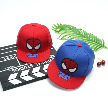 Mũ bé trai 1‑7 tuổi thêu Spider‑Man siêu nhân, mũ lưỡi trai đi học mầm non, mẫu giáo, đồ trẻ em – giảm giá 21%