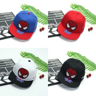 Mũ bé trai 1‑7 tuổi thêu Spider‑Man siêu nhân, mũ lưỡi trai đi học mầm non, mẫu giáo, đồ trẻ em – giảm giá 21%