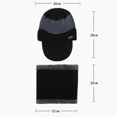 Mũ beanie HYCEO ấm mùa đông, dệt kim lông cừu, thoáng khí, bảo vệ lạnh 94.600₫ 2