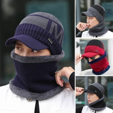 Mũ beanie HYCEO ấm mùa đông, dệt kim lông cừu, thoáng khí, bảo vệ lạnh 94.600₫ 3