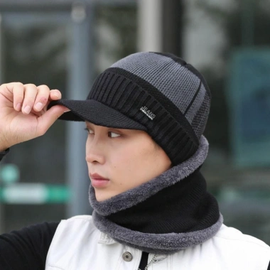 Mũ beanie HYCEO ấm mùa đông, dệt kim lông cừu, thoáng khí, bảo vệ lạnh 94.600₫ 4