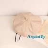 Mũ beret da màu trơn cho bé, thời trang trẻ trung, dây rút tiện lợi, giảm 19% 8