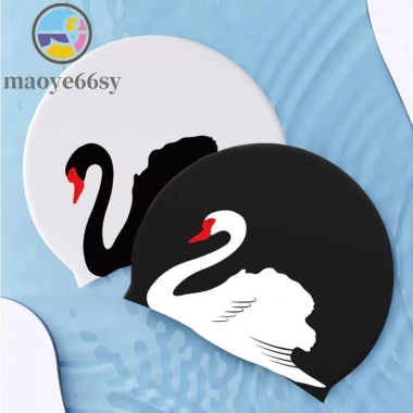 Mũ bơi MAOYE66SY họa tiết in cỡ lớn, silicon co giãn chống trượt - phụ kiện bể bơi giá ưu đãi