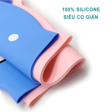 Mũ Bơi Trẻ Em Trùm Tai Silicone Chống Nước Cao Cấp - Giá 46.400 VND Giảm Đến 40% 5