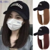 Mũ Bóng Chày Bob Tóc Giả Vô Hình Ngọt Ngào Chất Lượng Cao Sợi Chịu Nhiệt Tóc Tự Nhiên Dài Thẳng cho Nữ Ngoại Trời