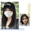Mũ Bóng Chày Bob Tóc Giả Vô Hình Ngọt Ngào Chất Lượng Cao Sợi Chịu Nhiệt Tóc Tự Nhiên Dài Thẳng cho Nữ Ngoại Trời 3