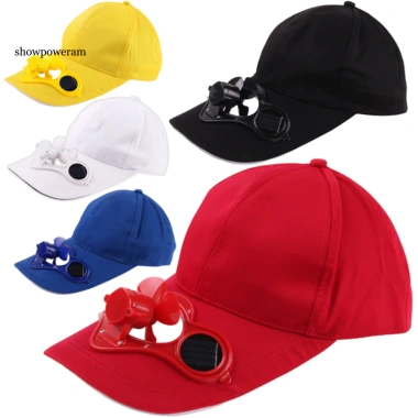 Mũ bóng chày unisex có quạt làm mát năng lượng mặt trời, ngoài trời mùa hè