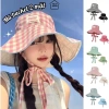Mũ Bucket Caro 2 Mặt Dây Quai Nơ Nữ Chống Nắng Vành Rộng Giá 60k