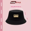 Mũ bucket HAZIN thêu họa tiết, vành cụp 2 lớp, basic nam nữ phong cách Hàn Quốc 61.000 VND 2