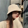 Mũ bucket Nón xô nữ 100% Cotton chống nắng, siêu nhẹ, thoáng mát, gấp nếp MUBU004 5