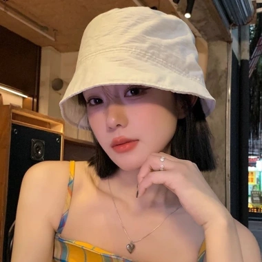 Mũ bucket nữ SAIGON HAT - Tai bèo, vành cụp, dây rút, dù cotton thoáng mát, phong cách Hàn Quốc, chỉ 155k 2